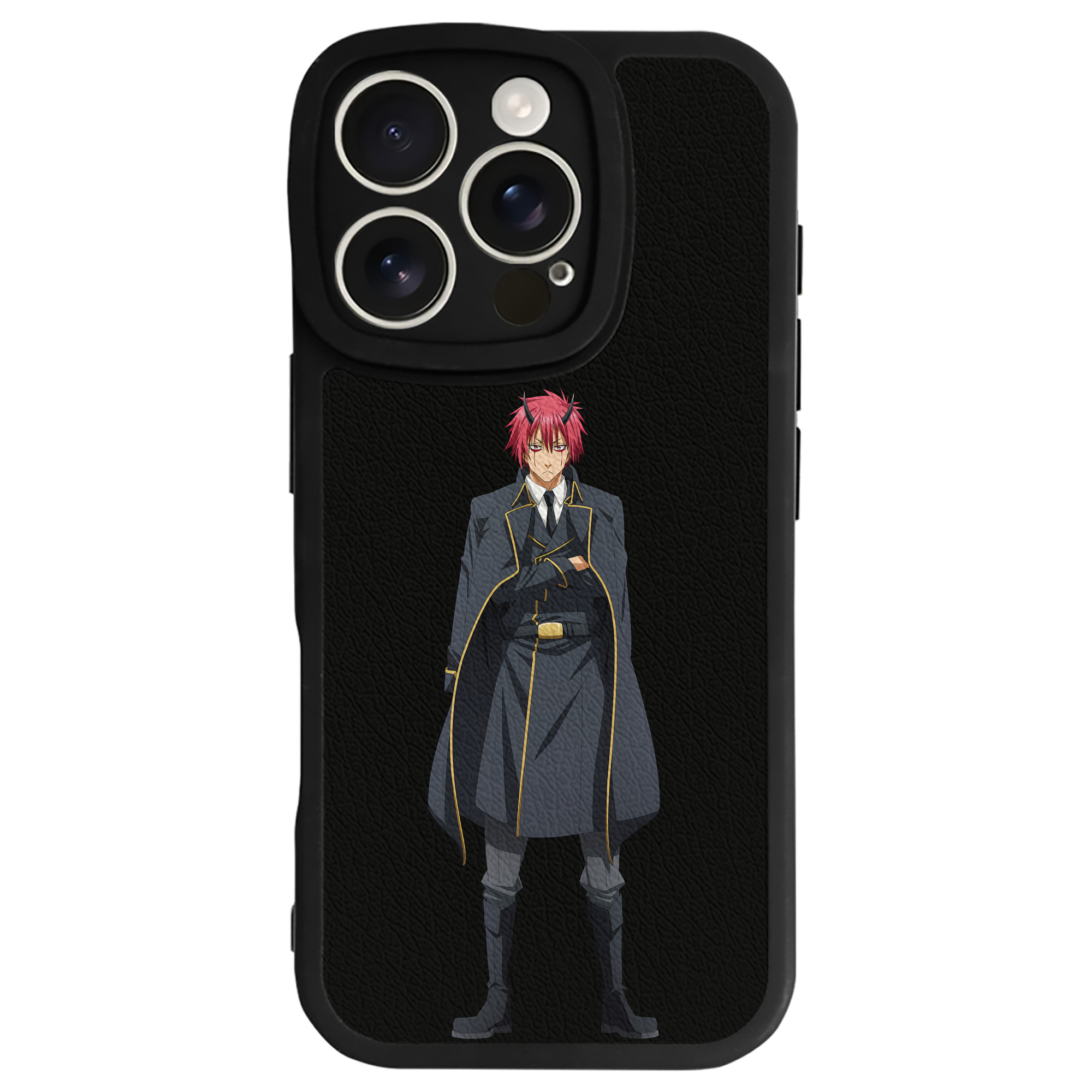 （画像用） 転スラ Regarding Reincarnated to Slime 【iPhone 16シリーズ対応】シリコンスマホケース（レザー調） 材質：シリコン